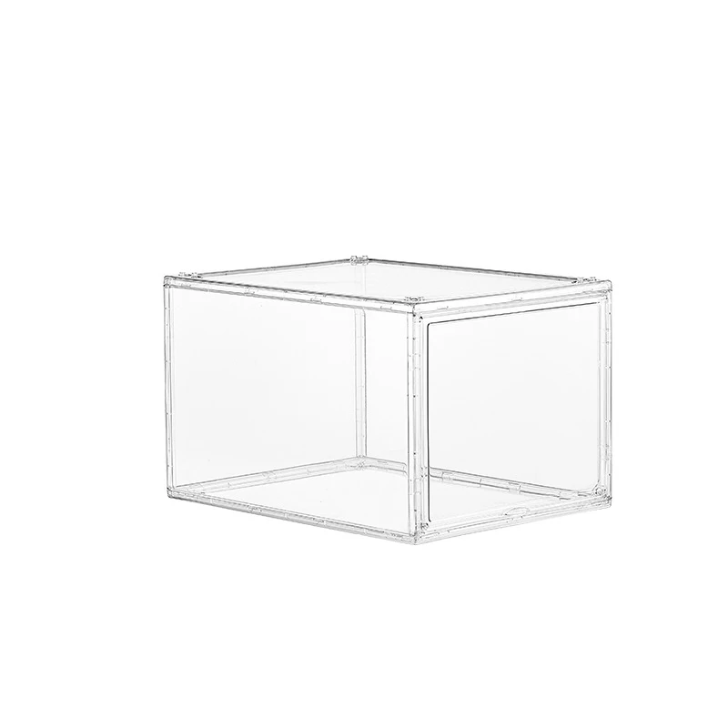 Acrylic Transparent Foldable PET Shoe Storage Box with Thickened Magnetic Closure Anti-Oxidation Moisture-Proof Multi-Functional