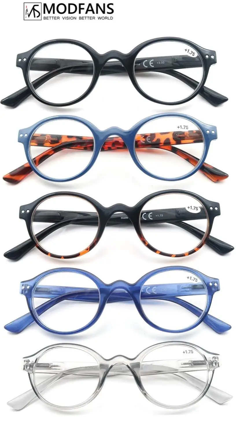 

Reading Glasses for Men and Women Retro Round Frame Readers Eyeglasses Hyperopia Presbyopia Eyewear Diopter +1.0 to 4.0