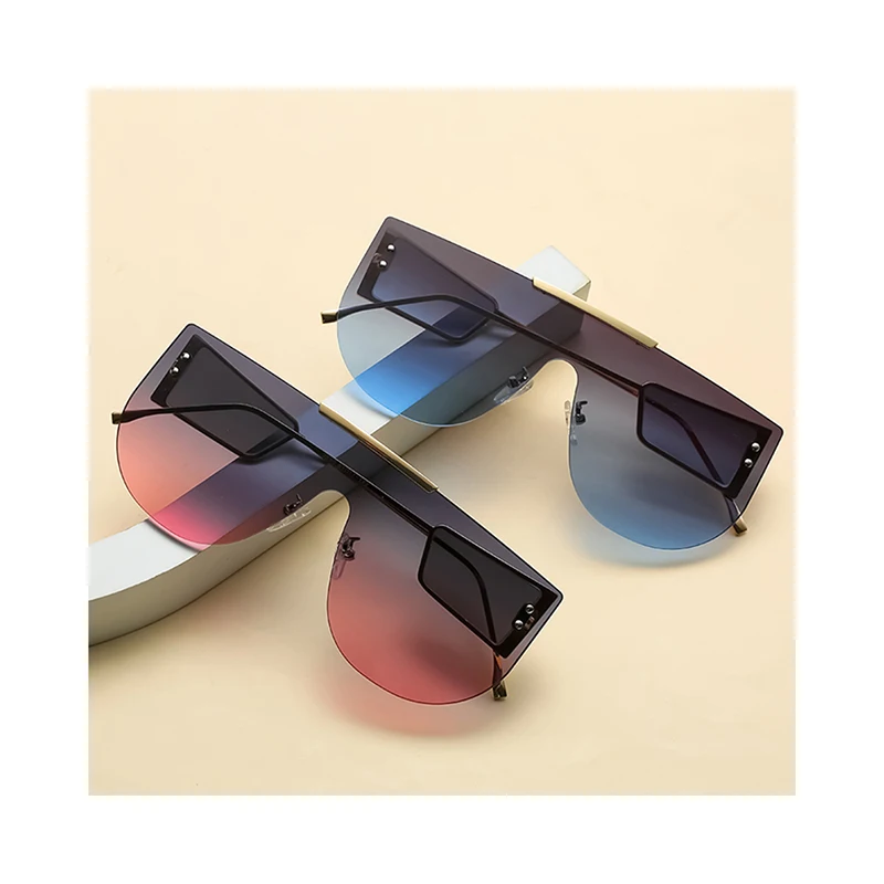 

2021 male channel women big wholesale sunglasses ladies metal frame sunglass, Dark gray, gradient purple, gradient blue, brown,