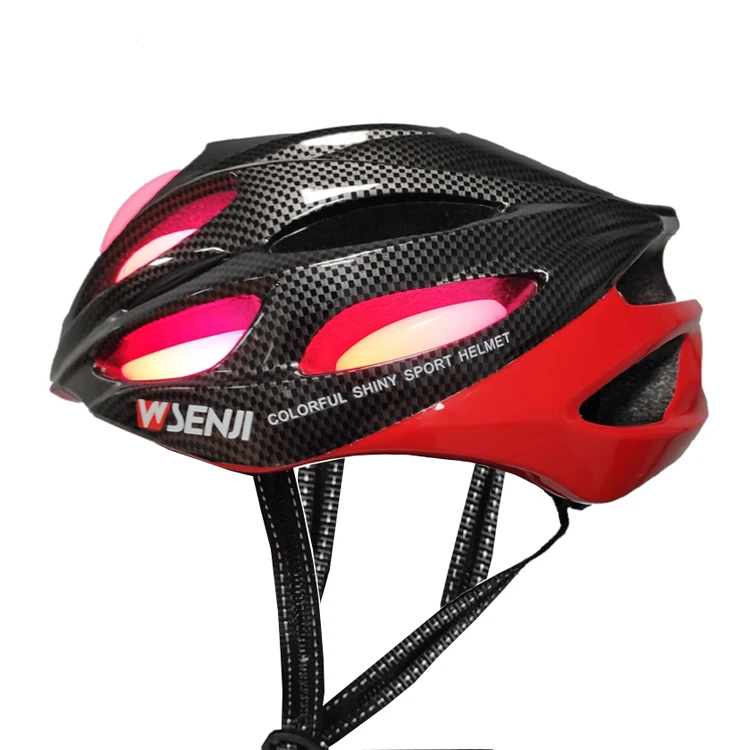 

Fashion Look Electric Bike Bicycle Helmet With Colorful LED Lights Mountain Bike Helmet, Yellow/white/red