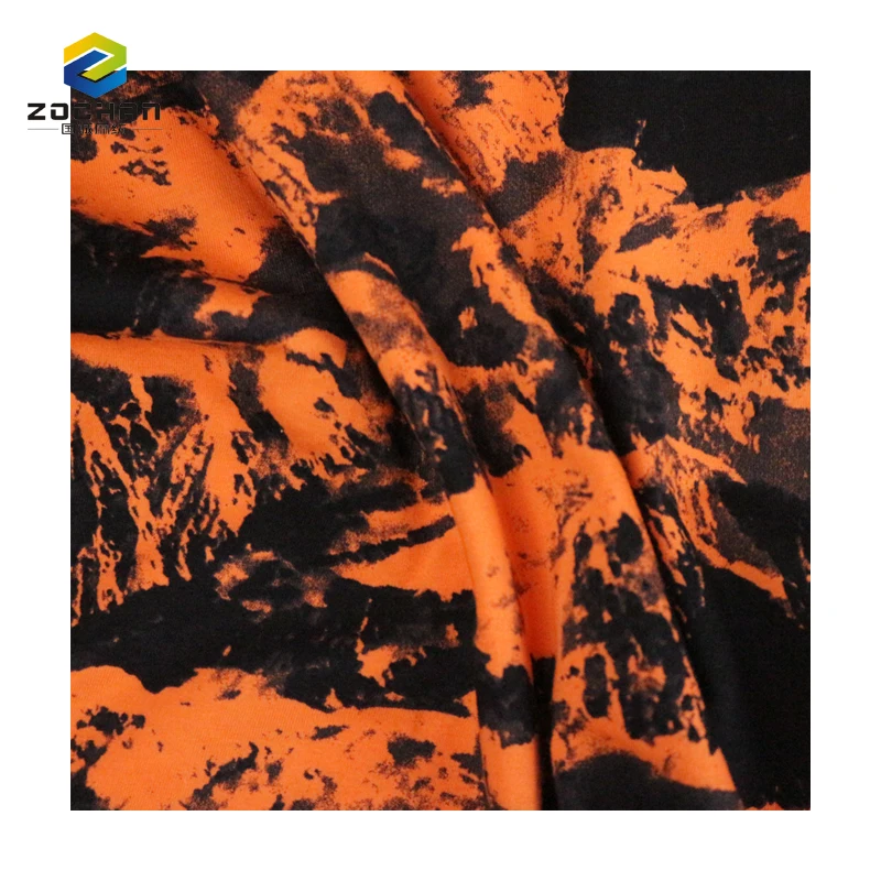

Wholesale 100% organic cotton printed jersey Breathability fabric for Costumes
