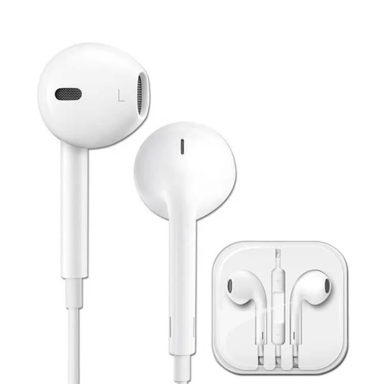 

3.5mm Earphones for Apple For iPhone For iPad For iPod 3.5mm jack wired headphones earphone for ios Android, White