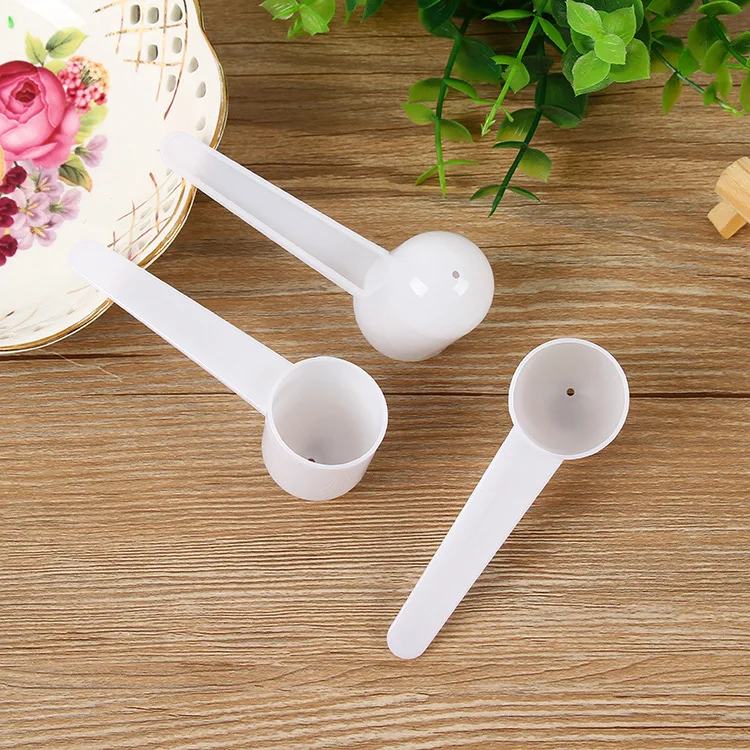 

20CC 10grams pet food plastic spoon fruit powder spoon 20ml milk powder plastic spoon free shipping, Customized color