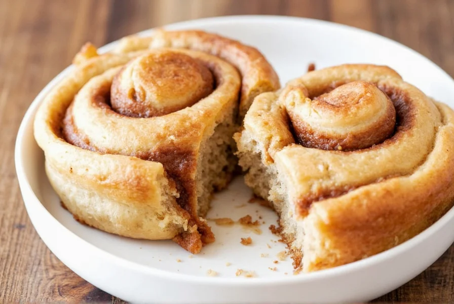 Step-by-step process of making gluten free cinnamon rolls showing dough preparation, rolling, and finished product with icing