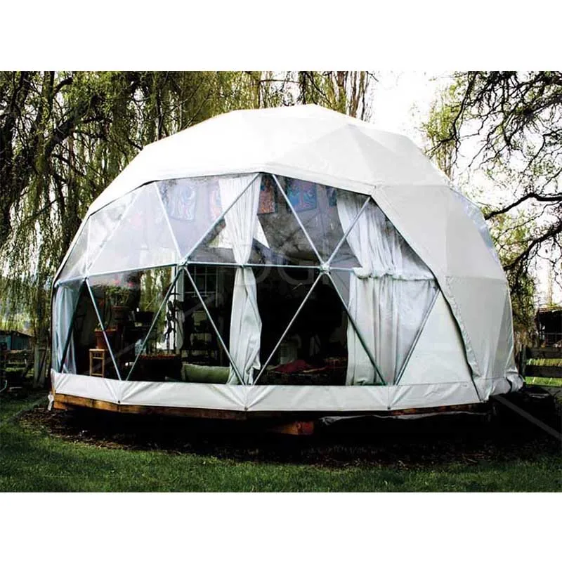 

Glamping Dome Diameter 6m Eco Geodesic Glamping Dome Home Kits For Sale
