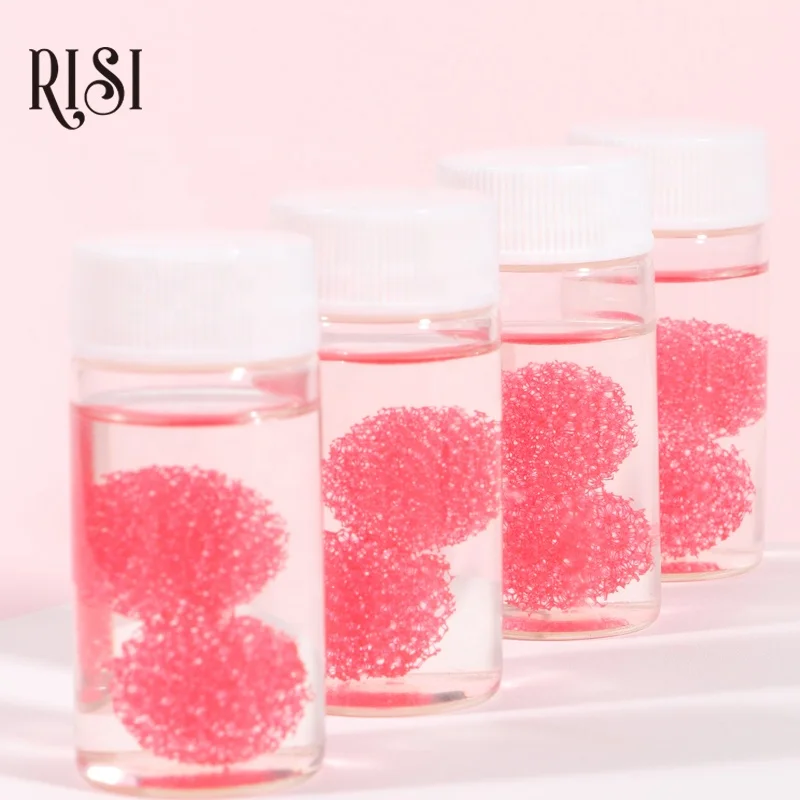 

RISI New Pink Eyelash Extension Tools Private Label Cleanser Eyelash Tweezer Cleaner Ball Removing Glue Tweezers Cleanser