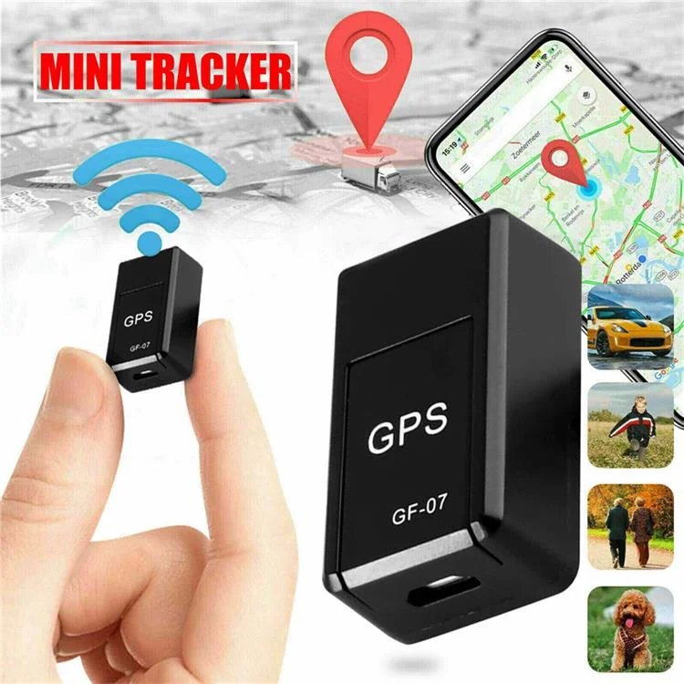 

POP DUCK Cheap Mini Personal Kids Microchip Location Tracker Pet Locator Chargeable SIM GF07 Mini Dog Pet Tracker Gps, Black