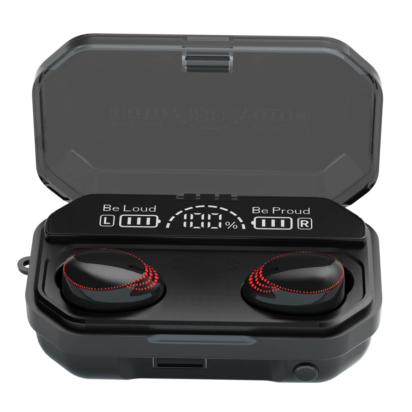 

A18 TWS 3500mah Charging HIFI Sound Earphone Waterproof IPX7 headset LED Display Wireless Headphones Earbuds, Black