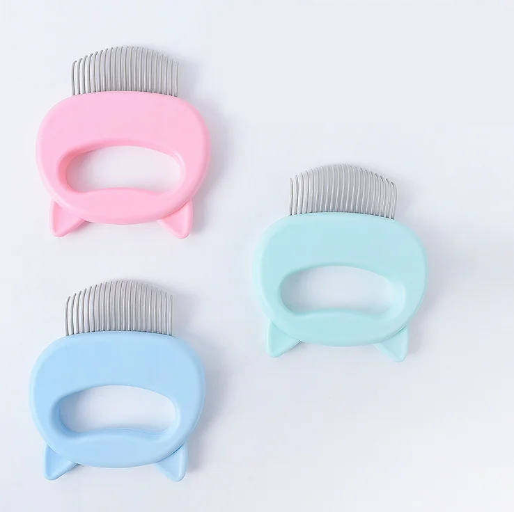 

Pet hair comb ABS soft comb clean up products, Blue/green/pink
