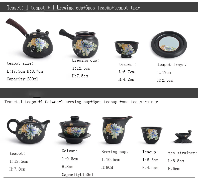 Ready To Ship Ceramic Porcelain Japanese Tea Sets With Teapot Tea Cup