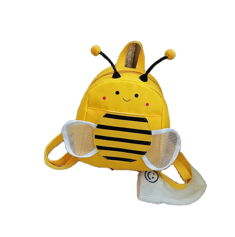 

Honey bee cartoon anti lost children backpack kindergarten boys and girls children's backpack baby snacks leisure bag, Picture color , can be customized
