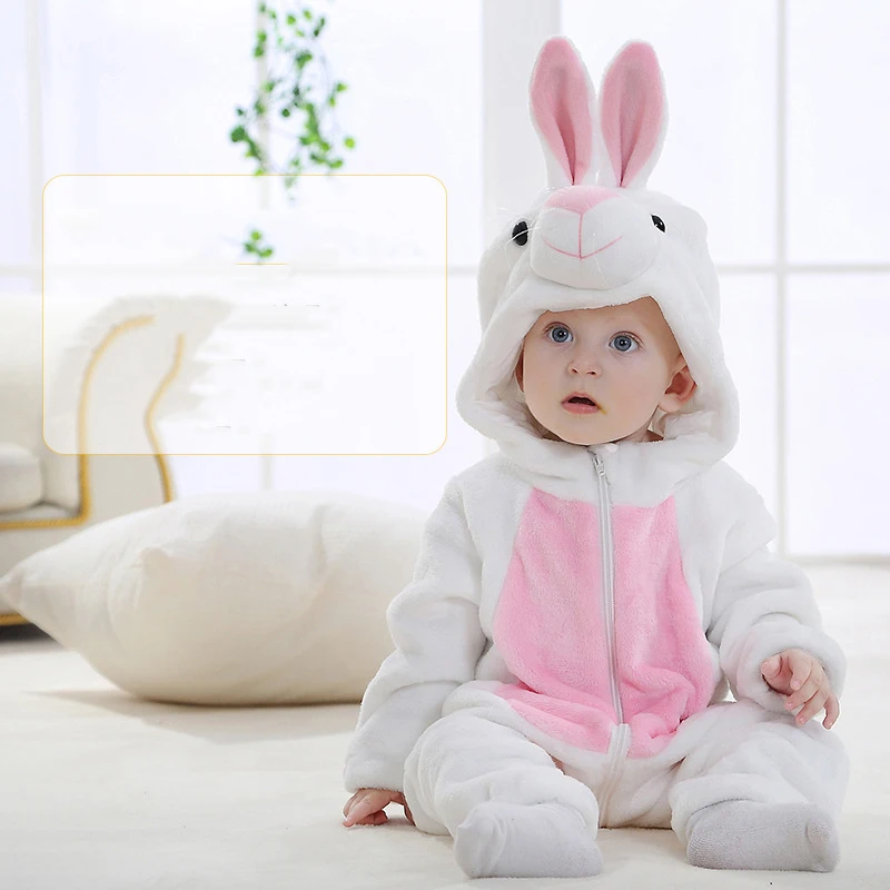 

Factory Price Cute Cartoon Animal Shaped Flannel Baby Clothes Infant Toddler Boys Girls Sleep Jumpsuit Zipper Baby Rompers, 11 colors