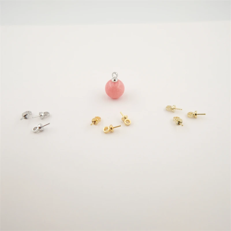 

canned pearls with pendant eye pins for jewelry making short ball head eye pins