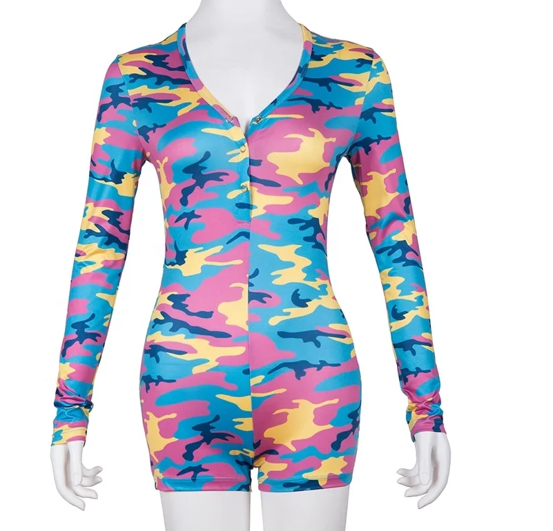 

wholesale long sleeve prints jumpsuit pajama sleepwear onsies adult onesie for women