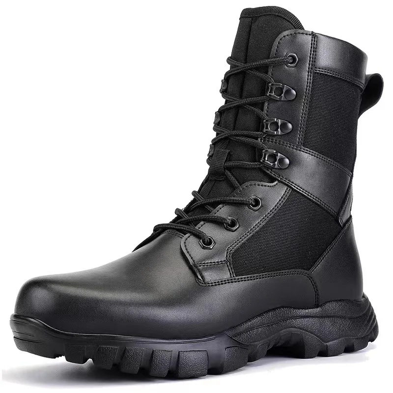 

Tactical Military Boots Men Boots Special Force Desert Combat Army Outdoor Boots Ankle Shoes, Black