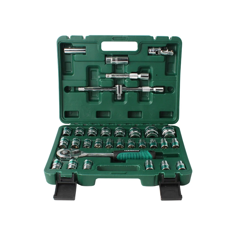 32pcs Of Household Tool Kit Set Hardware Tools Sockets Set Car Repair