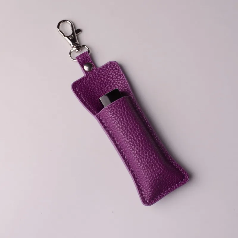 Fashion Colorized Lipstick Chapstick Holder Bag Keychain Jewelry Key