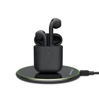 

matte Black Earphones Mini True Wireless 5.0 TWS Air Dots airbuds earpod headphone Headset blue tooth air pro 2