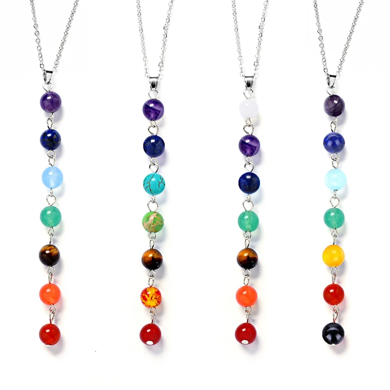 

Trade Insurance Best Quality Natural Stone Seven Chakra Necklaces