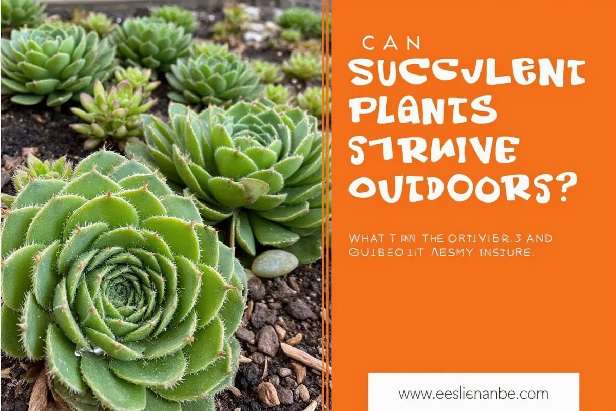 can succulent plants survive outdoors