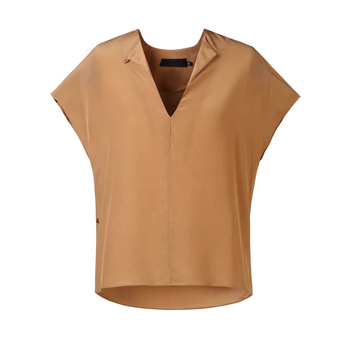 

Fashion Women Blouse Summer Short Sleeve Large Size Shirts Breathable Casual Design Loose 100% Silk Ladies Blouse
