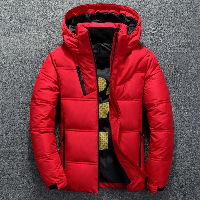 

Wholesale 2021 Men Black Down Coat Short Detachable Thick Warm Ducks Down Jackets Mens Hooded Winter Down Jackets