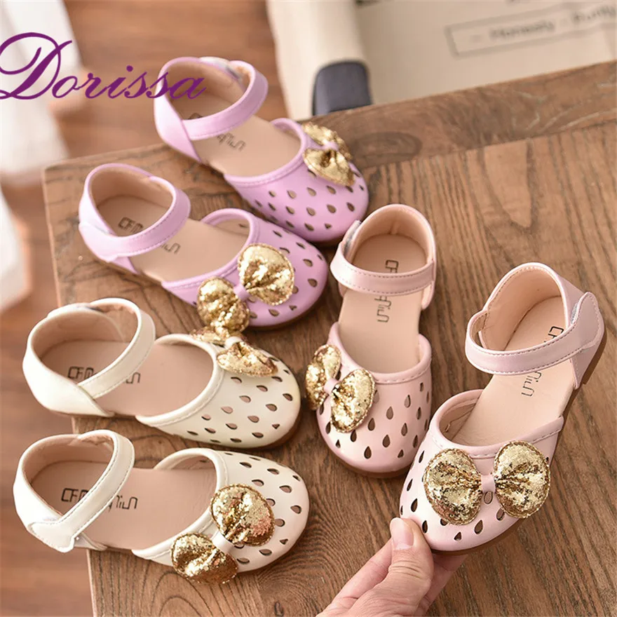 

Lovely Kids Fashion Princess Shoes Girl Korean Rivet PU Leather Children Casual Shoes School Girl Shoes, White , pink, light pink