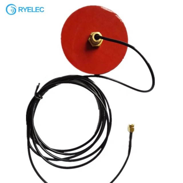 
Iridium Waterproof Screw Mount 1616-1626mhz 80*13mm Puck Passive Outdoor Antenna With Cable 
