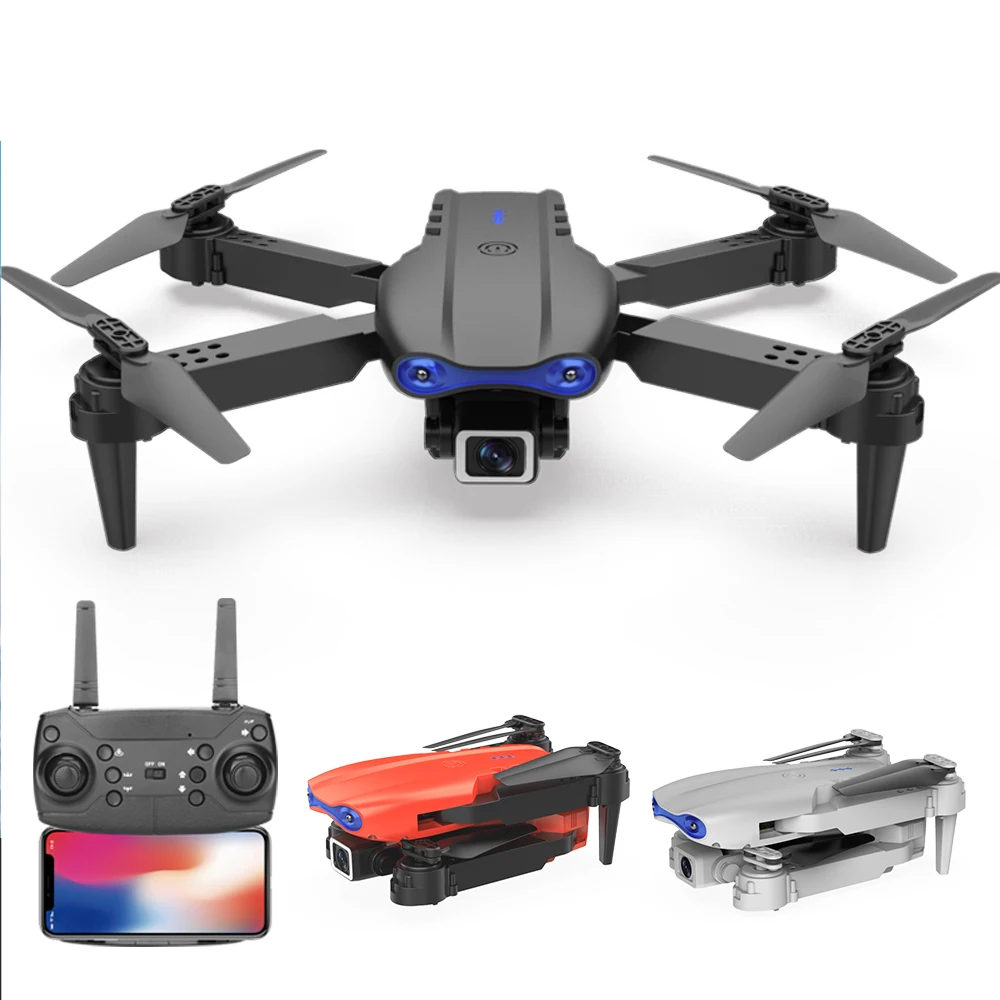 

NEW K3 drone 4k HD wide-angle dual camera FPV WIFI visual position height keep rc drone follow me quadcopter drone with camera, Black/white/orange