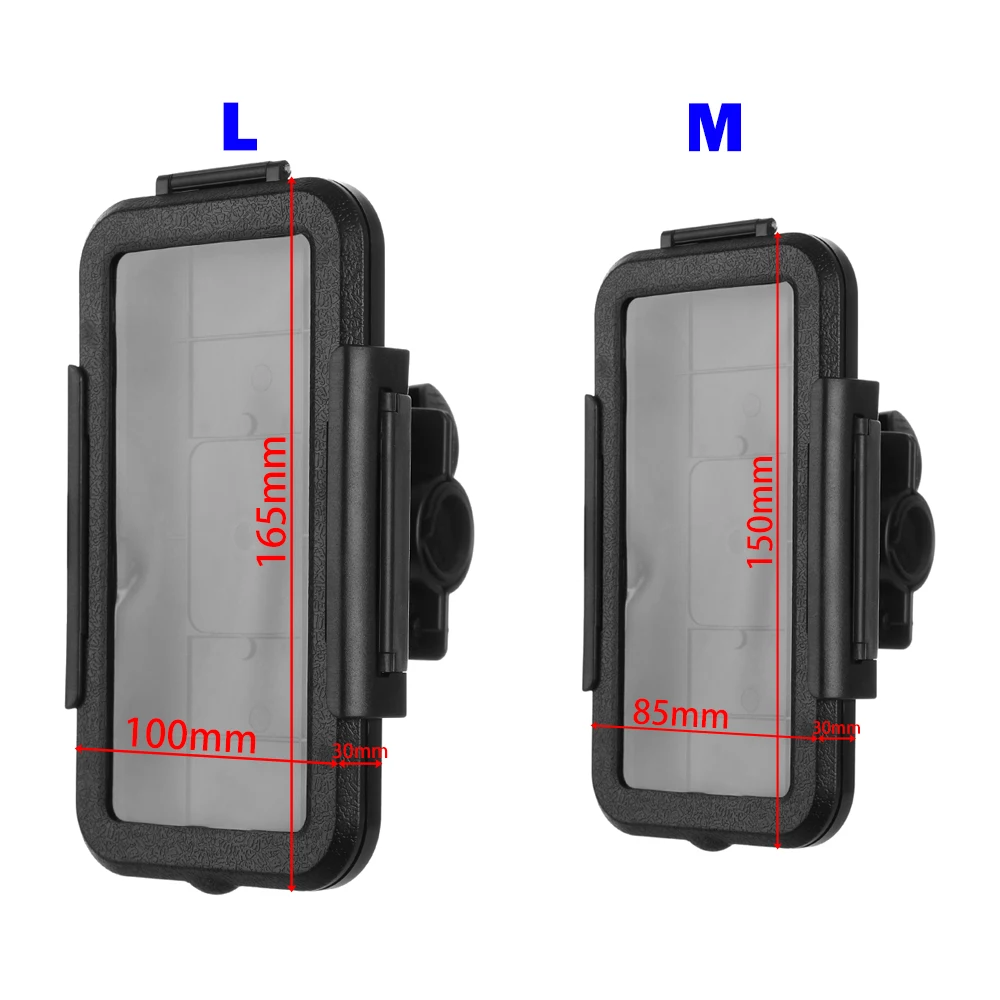 

IPX8 Waterproof Phone Holder Protection Bag Case for Smart Phone 4.4/4.7/5.5/6.3inch Size Available for All Phones Outdoor Usage, Black