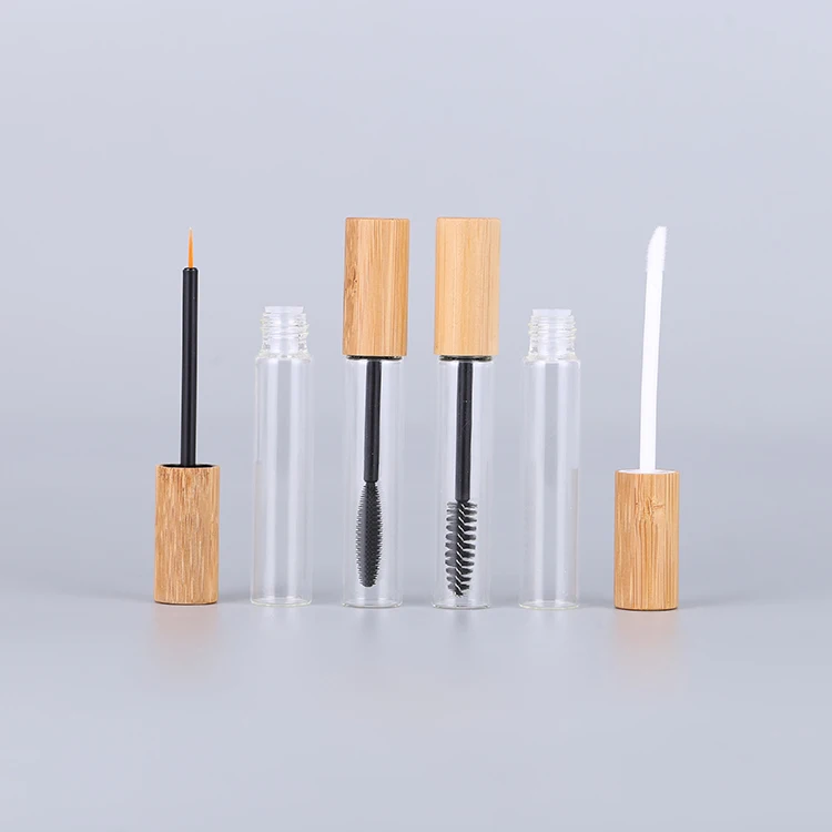 

Hot Sale 10ml Natural Bamboo Tube Packaging Cosmetic Empty Lip Gloss Container Tube