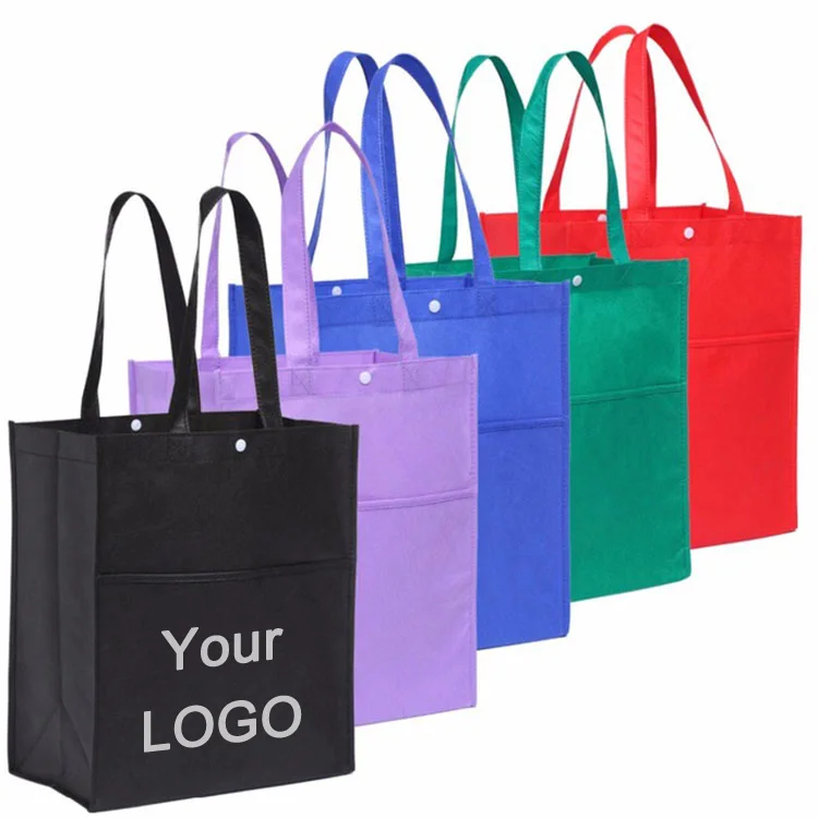 

Factory price high quality promotion PP reusable environmental protection advertising handbag non-woven shopping bag custom logo, Customized