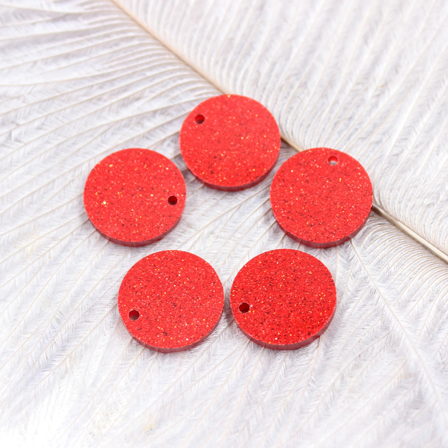 

AC1028-38mm 1.5 inches Assorted Circle For Earrings Acrylic Glitter Round Jewelry Accessories