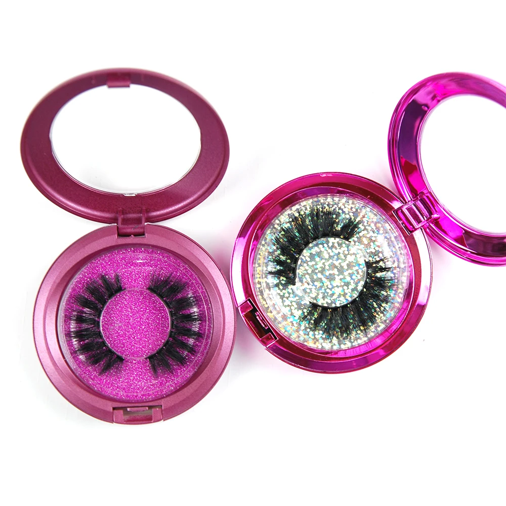 

beautiful real mink eyelashes 3d mink lashes costom package and your logo, Black