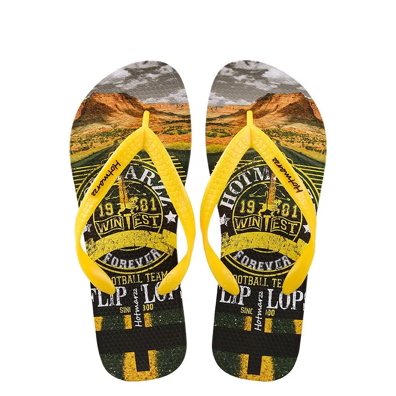 

Hotmarzz 2021 new flip flops men versatile personality slippers summer beach outdoor fashion sandals OEM customized manufacturer