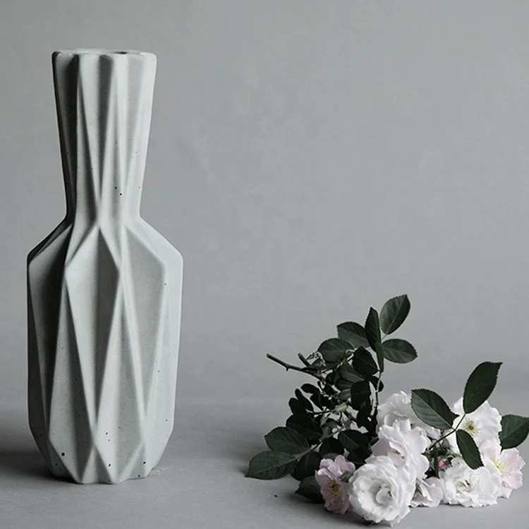

Chinese creative shape unique decorative plant pots indoor, Light gray,gray,dark gray or customized color