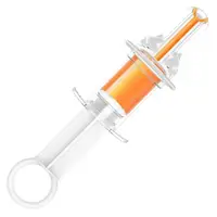 

BPA Free PP Liquid Silicone Syringe Shape Squeeze Baby Medicine Dispenser