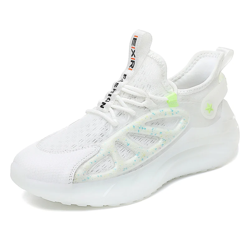 

High quality men's shoes black technology reflective coconut shoes, 2 colors