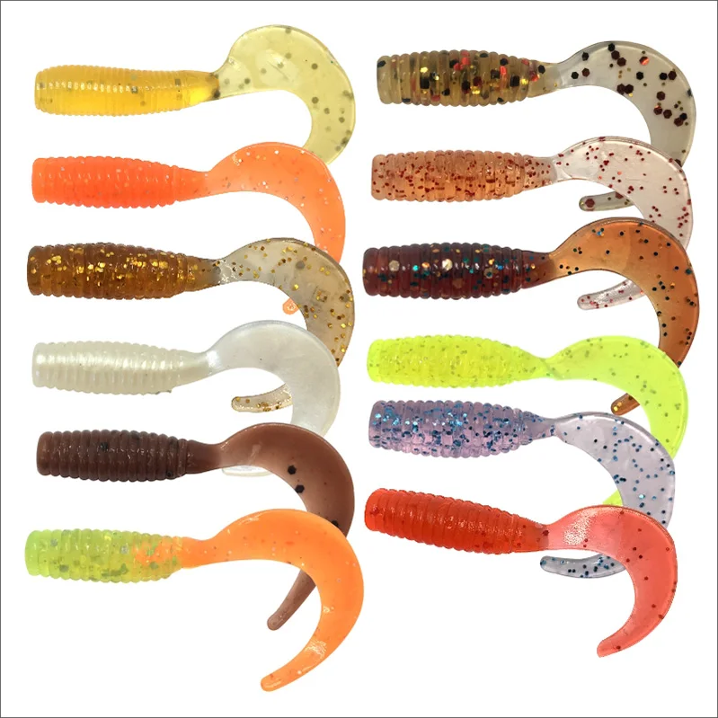 

Ocean Winter Saltwater Mini Soft Baits Fishing Lures 2020 Tail Swimbaits Soft Lures for Fishing Artificial Silicone Fishing Bait, As is shown
