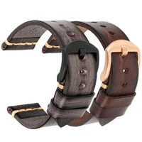 

Leather Watch Strap man Watchband Galaxy Watch Strap 18mm 20mm 22mm 24mm 26mm Watch Band Wrist Bracelets Stainless Steel Buckle