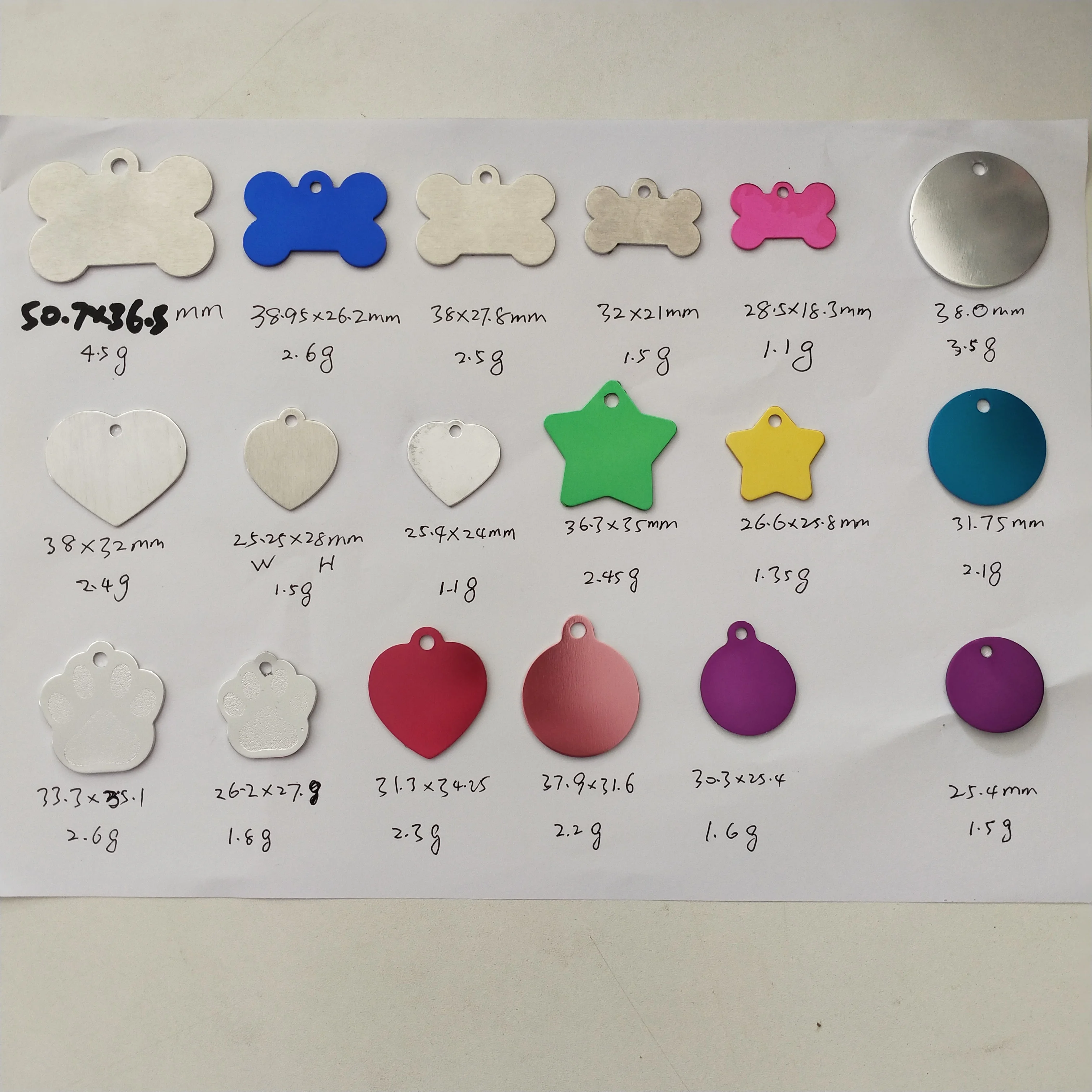 High Quality Wholesale Aluminium Alloy Military Green Custom Logo Dog