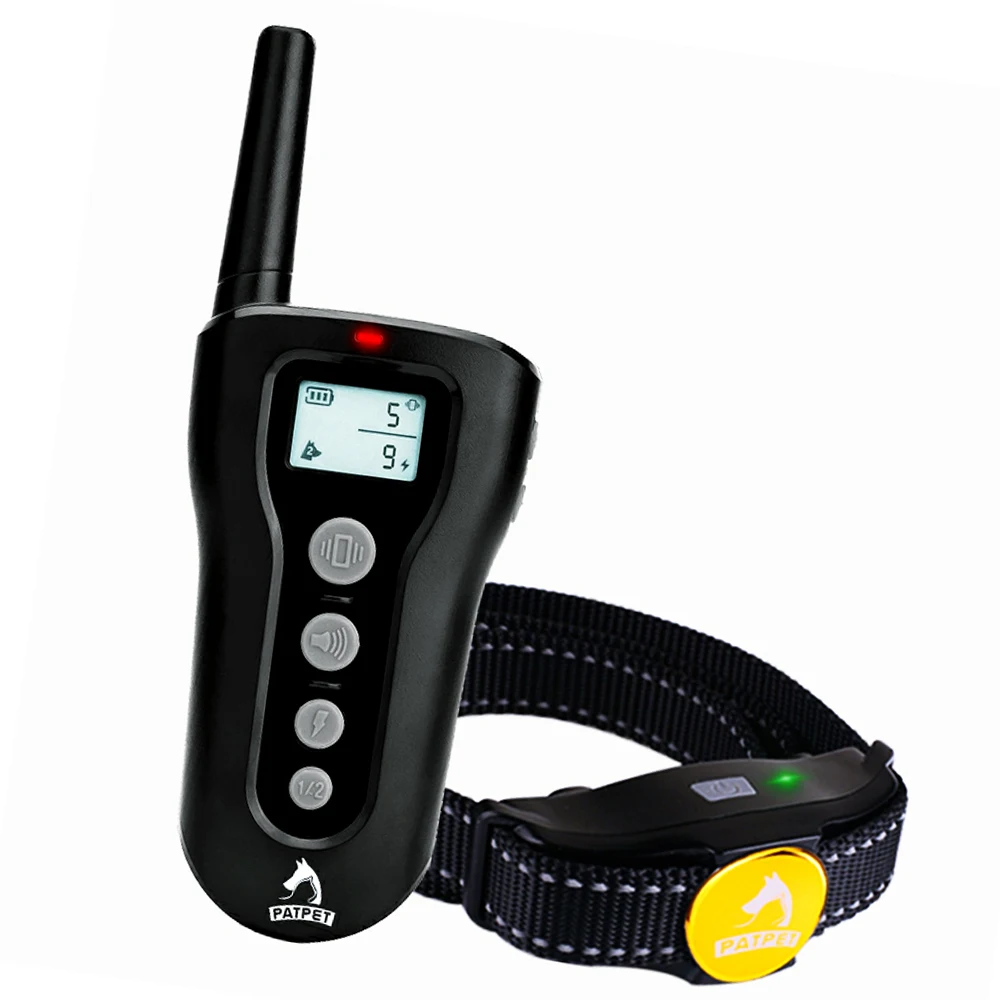 

Rechargeable Collar And Transmitter IP7 Waterproof Level Collar Receiver Remote Dog Barking Training Collar, Black/orange/customized color