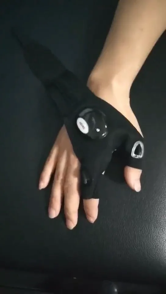 Outdoor Sporting Camping Fishing Led Light Fingerless Night Flashlight