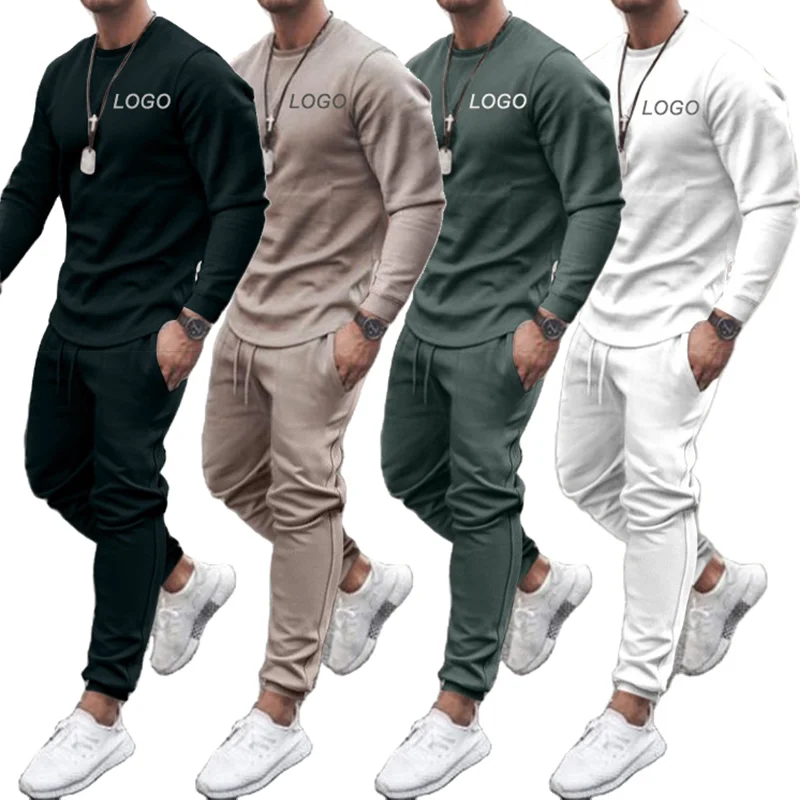 

autumn sets clothing tee shirt and long pant set logo custom mens casual jogging tracksuit set track suits for men, Green, black, grey, blown, purple, navy, white, red, yellow, blue