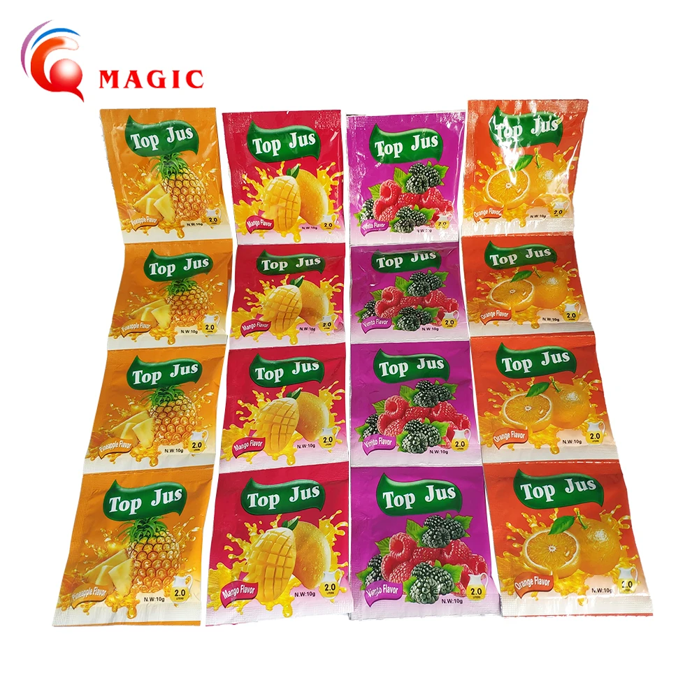 

10g for 2liters water Instant Fruit Drink Strawberry Fresh Concentrate Fruit instant juice powder flavored drink powder