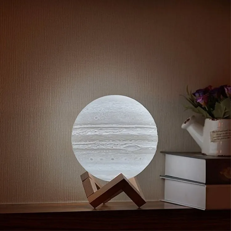 
16 Color 3 D Jupiter Night light USB charge LED Moon lamp for Home decor 
