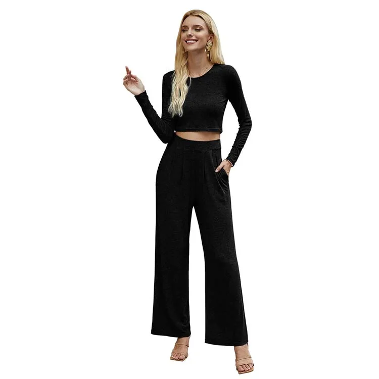

Fashion Custom Women Elegant Knit Ladies Two Piece Set Women Summer Sexy 2 Piece Set Clothing Set For Women