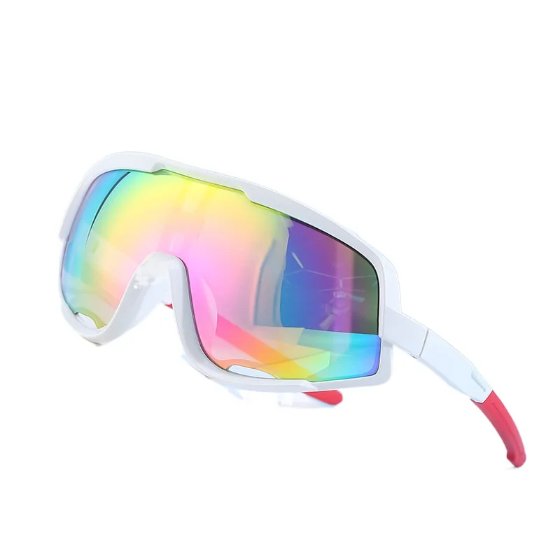 

NEW MATERIAL UV400 ultraviolet-proof wide mirror cycling sunglasses outdoor Sports Cricket Bike Driving Fishing Shades, 6 colors