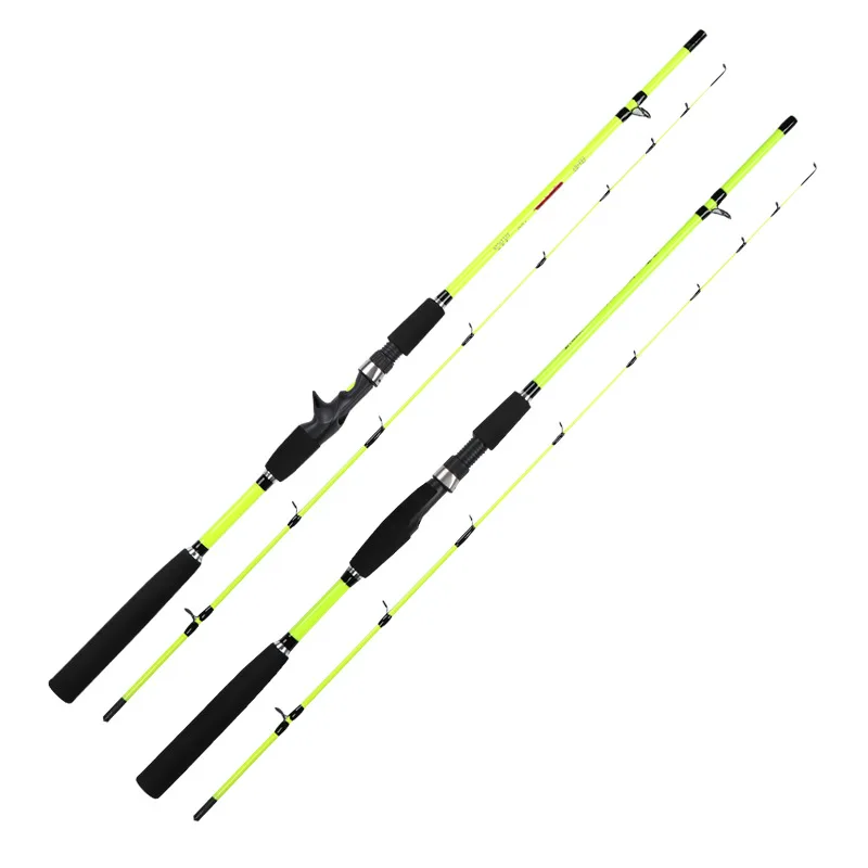 

1.3 1.5 1.8 2.1 m 7 Colors 2-piece Fiber Glass Boat Spinning Rod