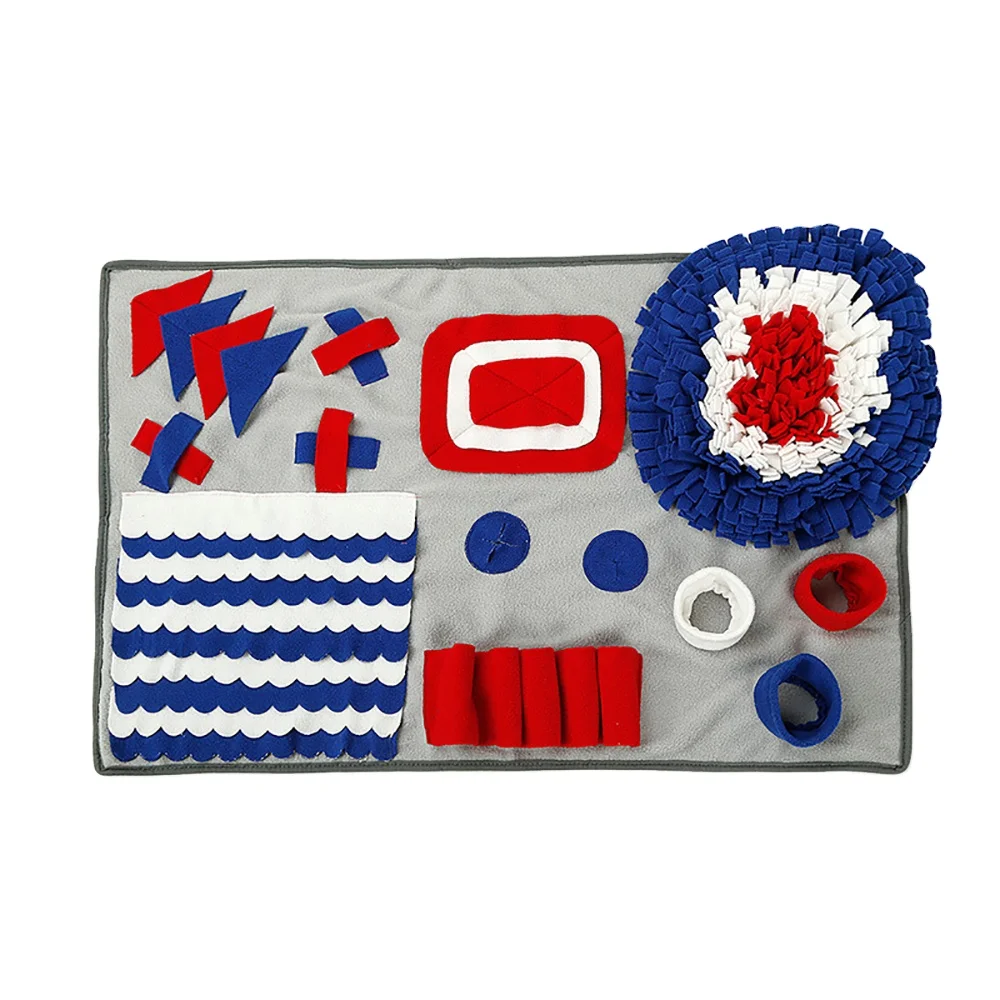 

HMS 2021 New Style Wholesale Custom High Quality Washable Rainbow Dog Training Mat Snuffle Mat, Picture
